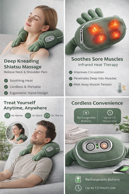 Hand-Shaped Trapezius Massager